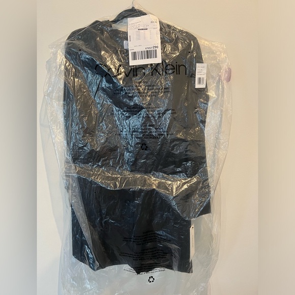 Calvin Klein new black hooded trench coat xxs - Picture 12 of 12